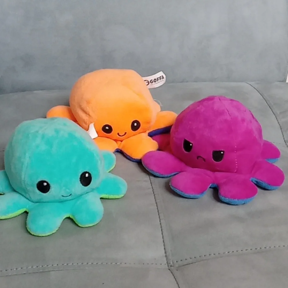 Octopus Plushie Toy Set Of 3